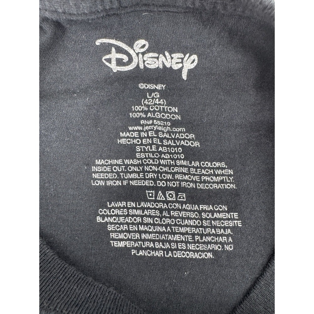 Disney Florida Mickey and Friends Graphic T-Shirt Cotton Black Size Large - Picture 5 of 8